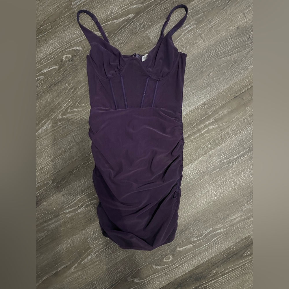 Oh polly deep purple dress worn once size 4